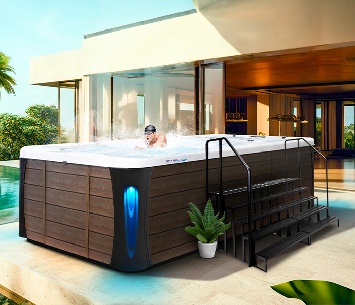 Calspas hot tub being used in a family setting - Yuma